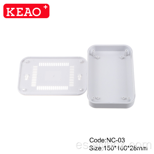 Caja de enrutador personalizada IP54 caja de plástico para electrónica takachi caja de plástico para electrónica NC-03 con tamaño 150 * 100 * 28 mm